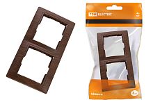 Рамка 2-х постовая горизонтальная "ЭКО" (бук) "Таймыр" ТДМ          