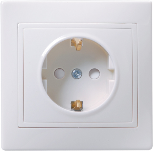 Розетка с/у Кварта 1м с/з с з/ш белый IP20 16А 250В ИЭК                                        