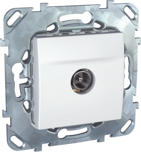 Розетка с/у Unica TV 1м белый механизм оконечная (упак-10шт) SchE                                         фото 3                    