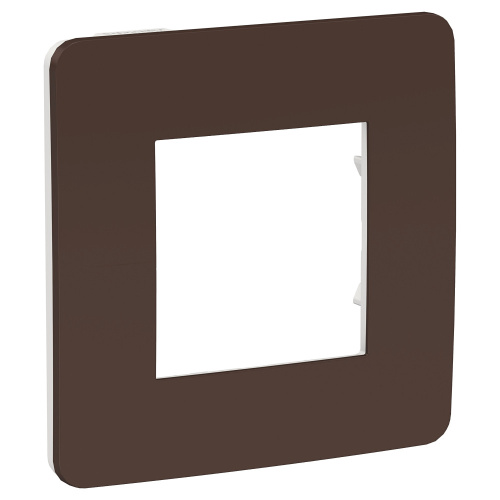 Рамка Unica Studio 1м шоколад/белый (упак-10шт) SchE                                         фото 2                    