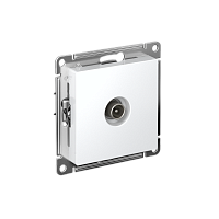 Розетка с/у AtlasDesign TV 1м белый механизм 4DB проходная (упак-10шт) SchE          