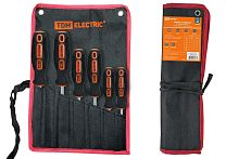 Набор отверток 6 шт. SL 3х75,5х100,6х125, PH:0х75,1х75,2х100 (тканевый чехол), CR-V "Алмаз" ТДМ          