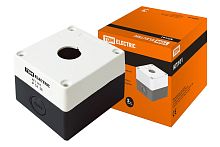 Корпус пластиковый для кнопок 1 место белый КП101 ТДМ          