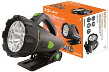 Фонарь "Прожектор", аккумуляторный, подставка, 6вт галогенная лампа, 9 светодиодов 80Лм/Вт ТДМ          