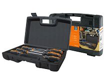 Набор отверток 6 шт.: SL:3x75;5x100;6x100, PH:0х75;1x100;2x100 (пласт. чемодан), CR-V "Алмаз" TDM          