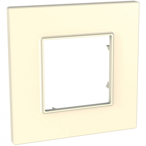 Рамка Unica Quadro 1м бежевый SchE                                         фото 4                    