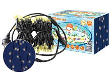 Гирлянда светодиодная СГУ100БТ10, 10м, 3000К, каучук чер., посл. подкл, IP65, 250 В, ТДМ          