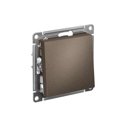 Выключатель с/у AtlasDesign 1кл мокко, механизм IP20 10А (упак-10шт) SchE                                        