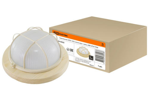 Светильник НПБ1302 сосна круг с реш. 60Вт IP54 ТДМ                                        