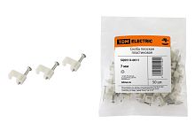 Скоба 7мм плоская пластиковая (50шт) ТДМ          