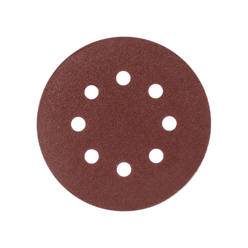 Круг шлифовальный на липучке, 125мм, Р60, 8 отверстий, (упаквка -5 шт) PATRIOT                                        