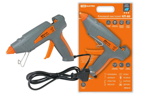 Клеевой пистолет КП-80 , 11,3 мм, с подставкой, 80 Вт, Т=220 С "Алмаз" ТДМ                                        