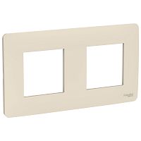 Рамка Unica Studio 2м бежевый, универсальная (упак-10шт) SchE          