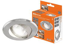 Светильник встраиваемый поворотный Gu5.3 MR16 СВ 02-03 матовый хром/хром ТДМ          