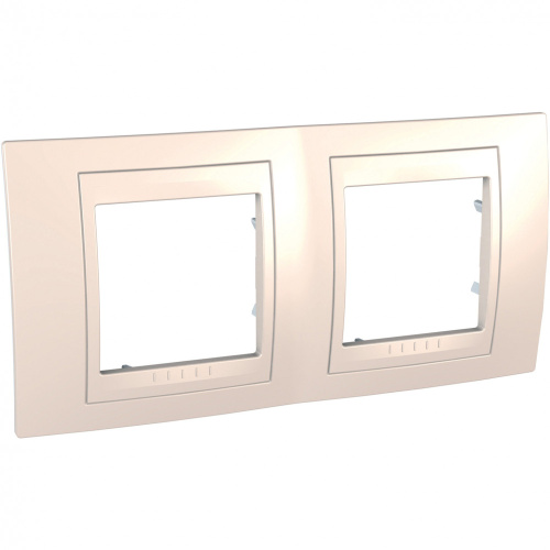 Рамка Unica Хамелеон 2м бежевый горизонтальная (упак-10шт) SchE                                         фото 4                    