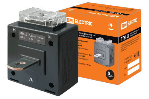 Трансформатор тока    30/5А 5ВА 0,5 ТТН-Ш ТДМ                                        