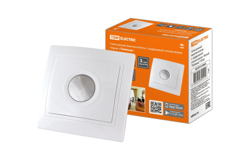 Сенсорный выключатель с задержкой отключения  белый "Таймыр" ТДМ                                        