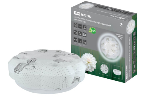 Светильник светодиодный LED СПС 12 15Вт 4000К D35см, Кристалл ТДМ                                        