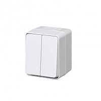 Выключатель о/у AtlasDesign Profi54 2кл белый IP54 10А SchE          