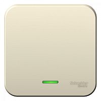 Выключатель о/у Бланка 1кл молочный IP20 10А с инд. (упак-10шт) SchE          