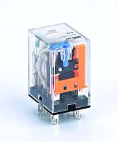 Промежуточное реле 2 конт. с LED инд. и TEST функ. 5А 220В DC ПР-102          