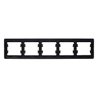 Рамка GLOSSA 5м шоколад горизонтальная SchE Выведена          