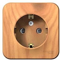 Розетка о/у Бланка 1м с/з с з/ш ясень IP20 16А изол.пл. (упак-12 шт) SchE          