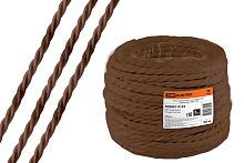 Ретро провод ПВО 3х2,5 витой ГОСТ коричневый (50м) "Эко" ТДМ          