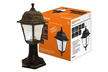 Светильник садово-парковый НТУ 04-60-001 четырехгранник, стойка, пластик, бронза ТДМ          