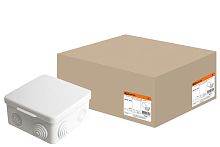 Коробка распаячная ОП 100х100х55мм, крышка, IP54, 8вх. инд. штрихкод ТДМ          