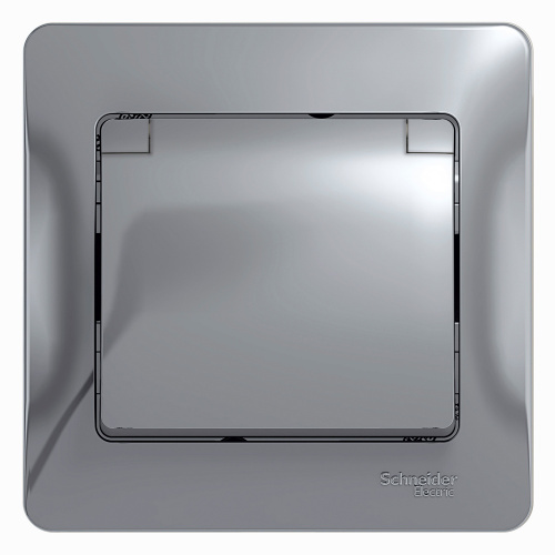 Розетка с/у GLOSSA 1м с/з с з/ш алюминий IP 20 в сборе 16А 250В с защ.крыш. (упак-15шт) SchE                                         фото 2                    