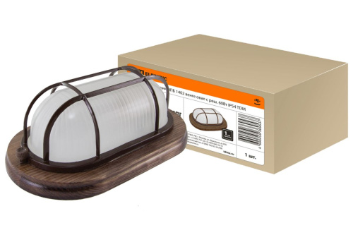 Светильник НПБ1402 венге овал с реш. 60Вт IP54 ТДМ                                        