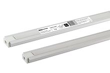 Алюминиевый профиль встраиваемый 2206 (1 м), матовый рассеиватель, 2 заглушки TDM          