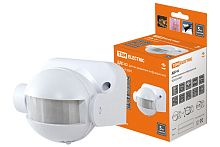 Датчик движения 1100Вт ДДС-02 настенный 5-480с, 12м, 5+Лк, 180гр, IP44, ТДМ          