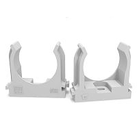 Крепеж-клипса для труб для монтажного пистолета серая в п/э d32 мм (25шт/500шт уп/кор) Промрукав          