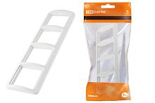 Рамка Валдай 4м белый горизонтальная ТДМ          