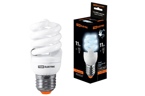 Лампа энергосберегающая 11Вт Е27 4200К КЛЛ-FSТ2 TDM                                        
