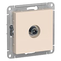 Розетка с/у AtlasDesign TV 1м бежевый механизм 4DB проходная (упак-10шт) SchE          