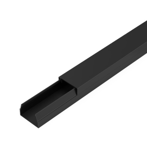 Кабель-канал черный 2-й замок в п/э 15х10 мм (144 м/уп) Промрукав                                        