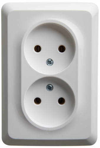 Розетка с/у Этюд 2м б/з белый IP20 16А (упак-12шт) SchE                                         фото 3                    