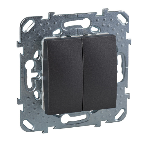 Выключатель с/у Unica 2кл графит IP20 механизм 10АХ 250В (упак-10шт) SchE                                         фото 5                    