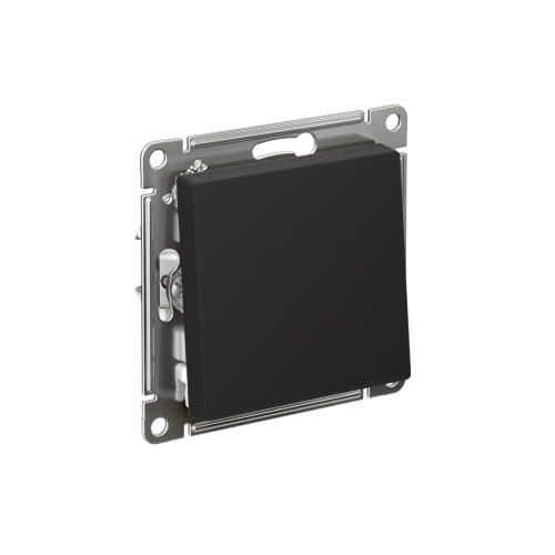 Переключатель с/у AtlasDesign 1кл. карбон, механизм IP20 10А перекрестный (упак-5шт) SchE                                        