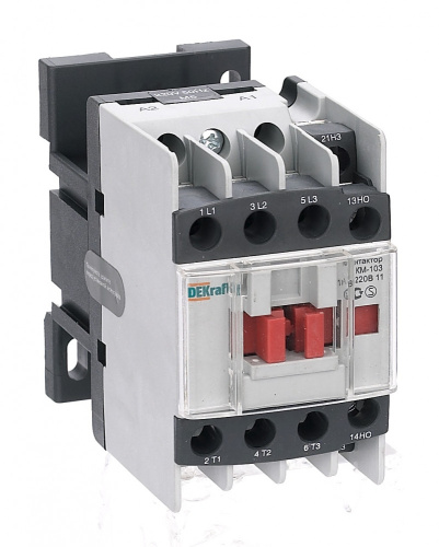 Контактор  18А 220В АС3 КМ-103 DEKraft                                        