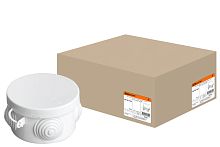 Коробка распаячная ОП D65х40мм, крышка, IP54, 4вх. инд. штрихкод ТДМ          