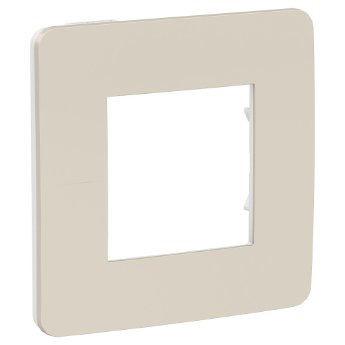 Рамка Unica Studio 1м шампань/белый (упак-10шт) SchE                                        