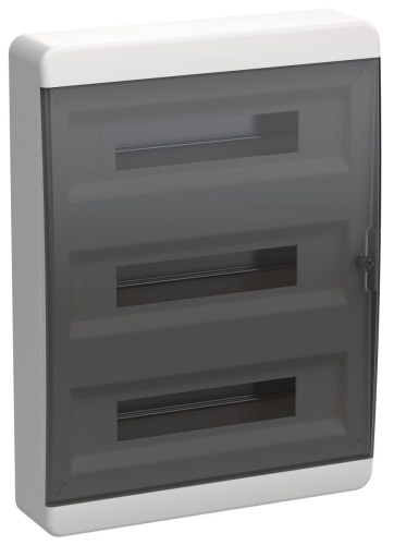 Корпус пласт. ЩРН-П-54 IP41 черн. прозр. дверь TEKFOR IEK                                        