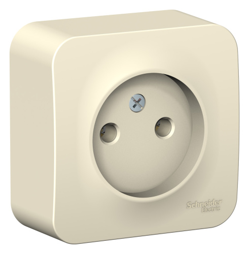 Розетка о/у Бланка 1м б/з молочный IP20 16А изол.пл. (упак-18 шт) SchE                                         фото 2                    