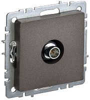 Розетка с/у BRITE TV 1м бронза, механизм, оконечная ИЭК          