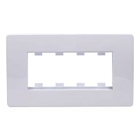 Каркас в сборе с рамкой под 4 модуля "VIVA" (для монтажа ЭУИ в коробки код 10143)          