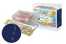 Гирлянда светодиодная "Роса100" 100LED, 10м, 3000К, 3хАА, ТДМ          